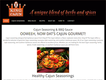 Tablet Screenshot of kingofthecajun.com
